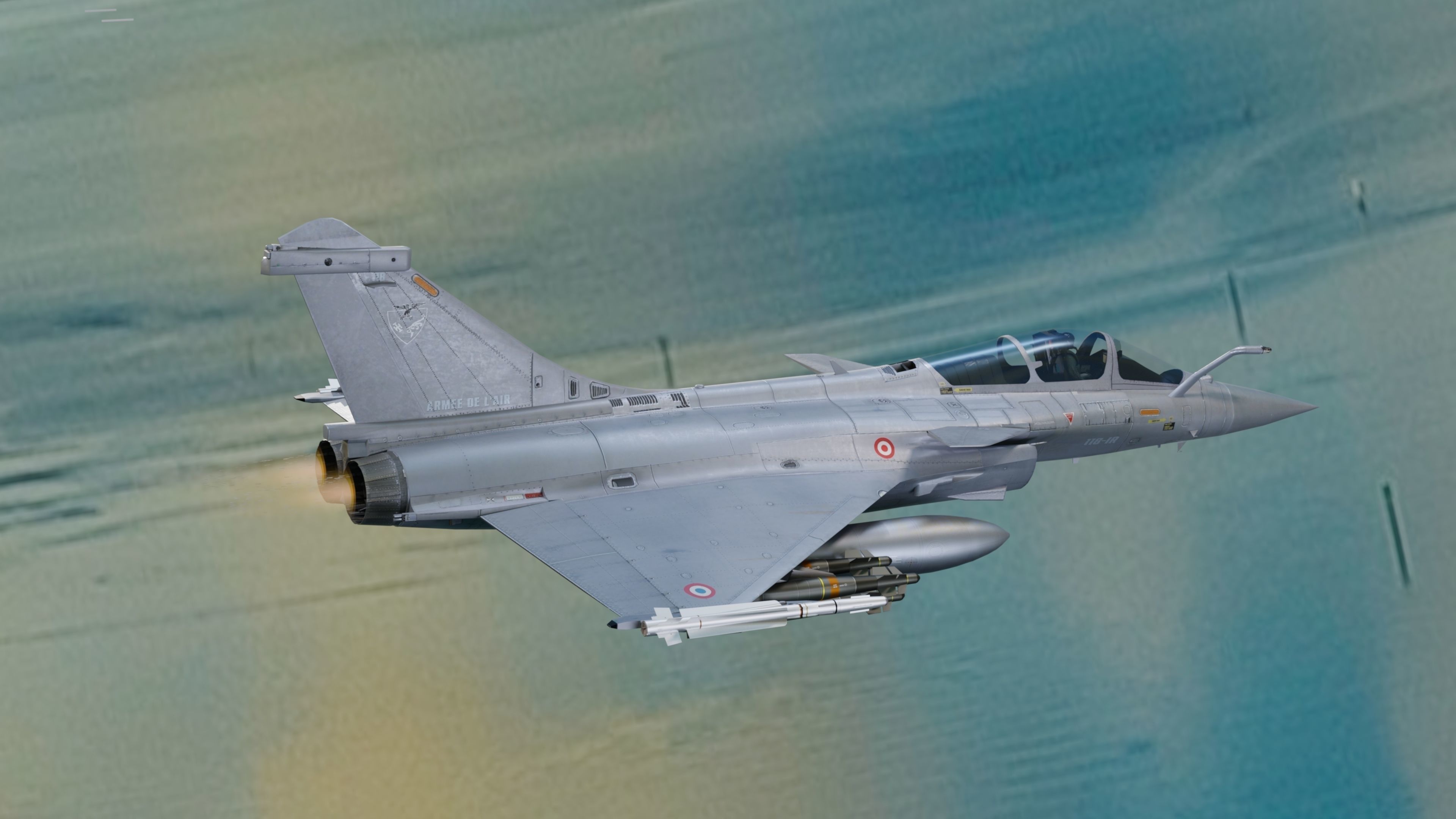 Dassault Rafale C - Rigged - High Resolution Cocpit Low-poly 3D model_5