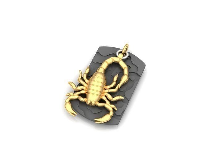 pendant scorpion 3D print model