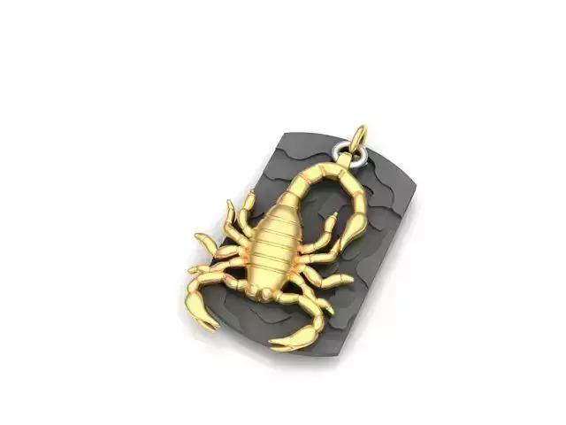 pendant scorpion 3D print model