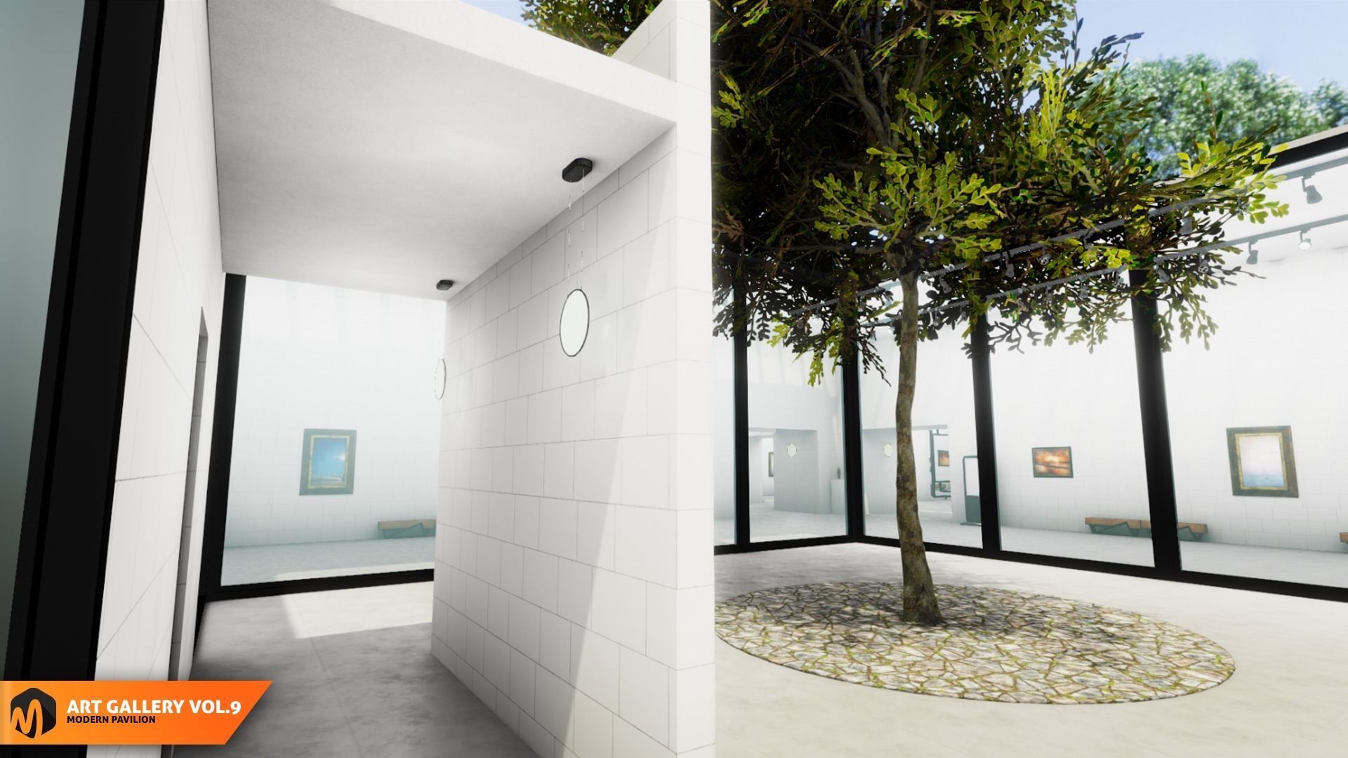 Art gallery Vol9 - modern pavilion 3D model_21