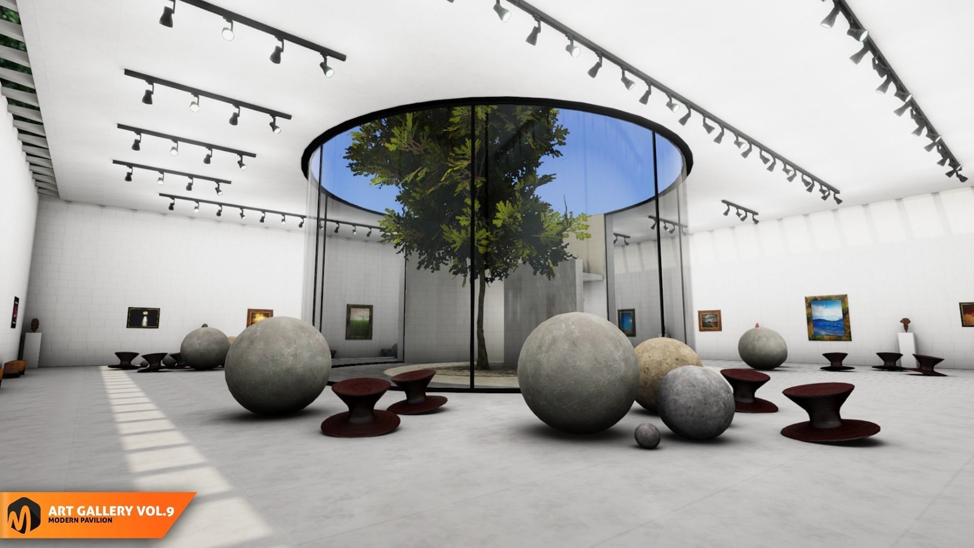 Art gallery Vol9 - modern pavilion 3D model_19