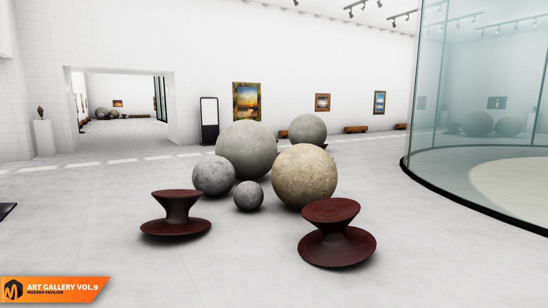 Art gallery Vol9 - modern pavilion 3D model_22