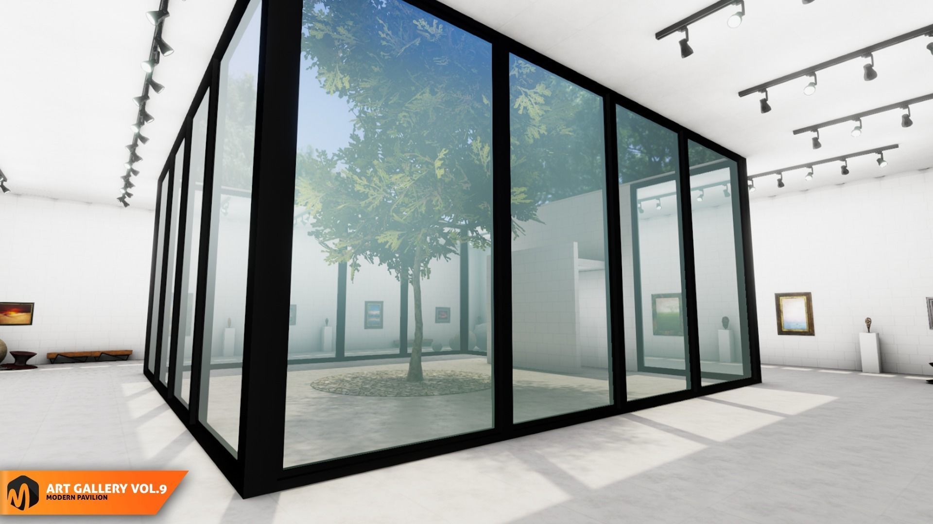 Art gallery Vol9 - modern pavilion 3D model_20