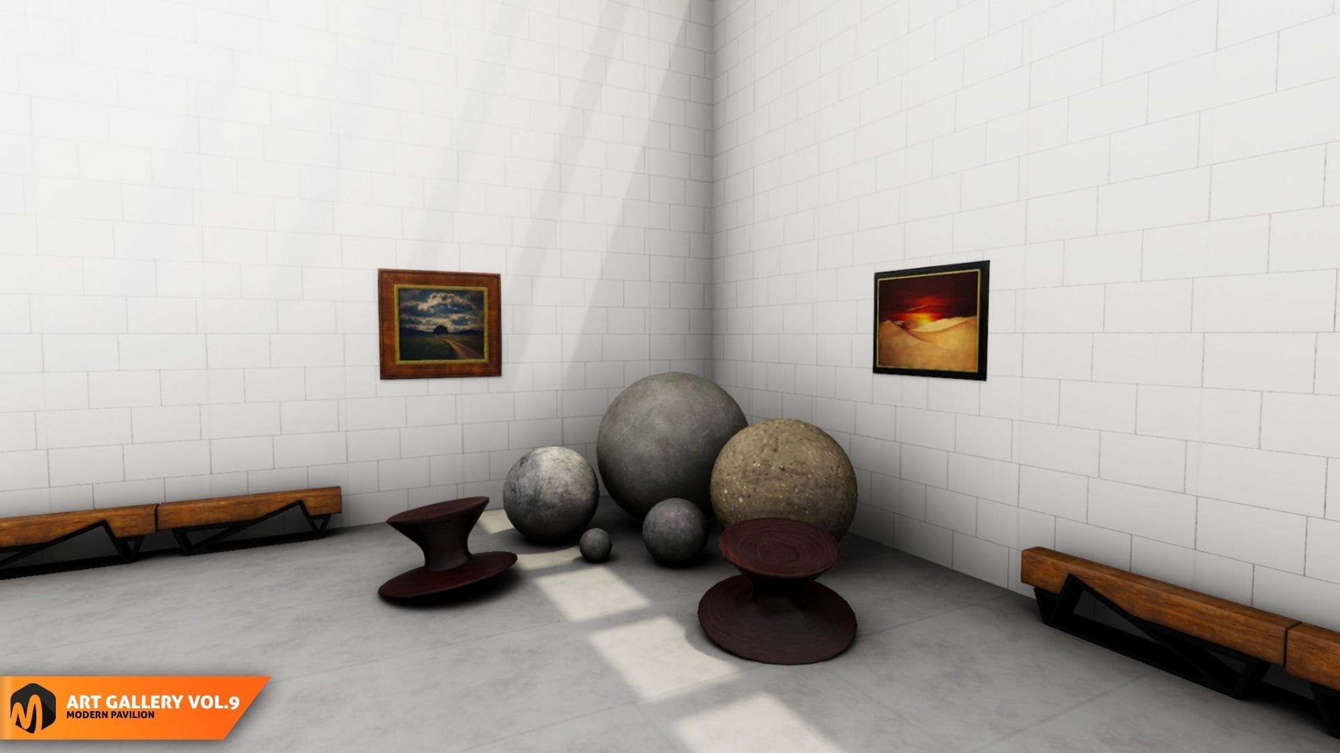 Art gallery Vol9 - modern pavilion 3D model_14