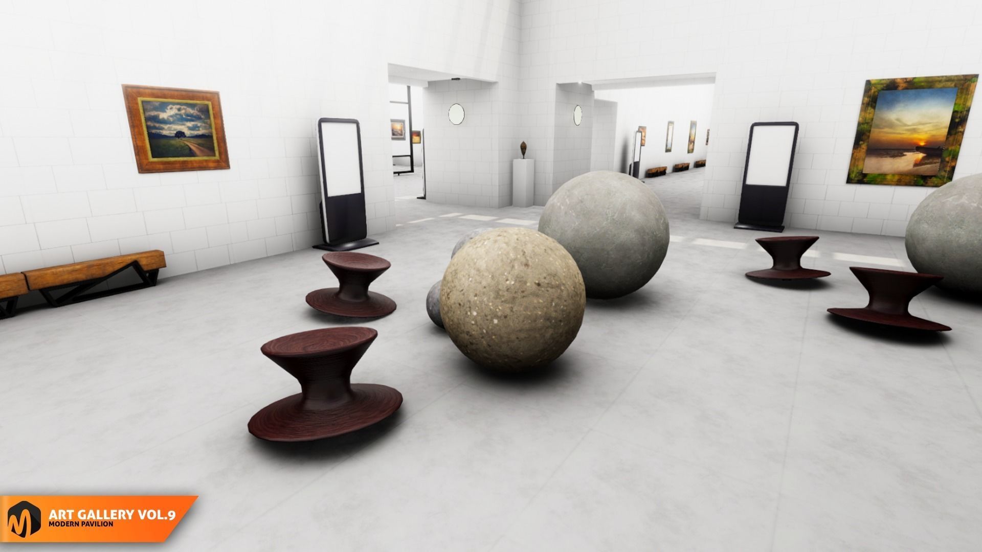 Art gallery Vol9 - modern pavilion 3D model_17
