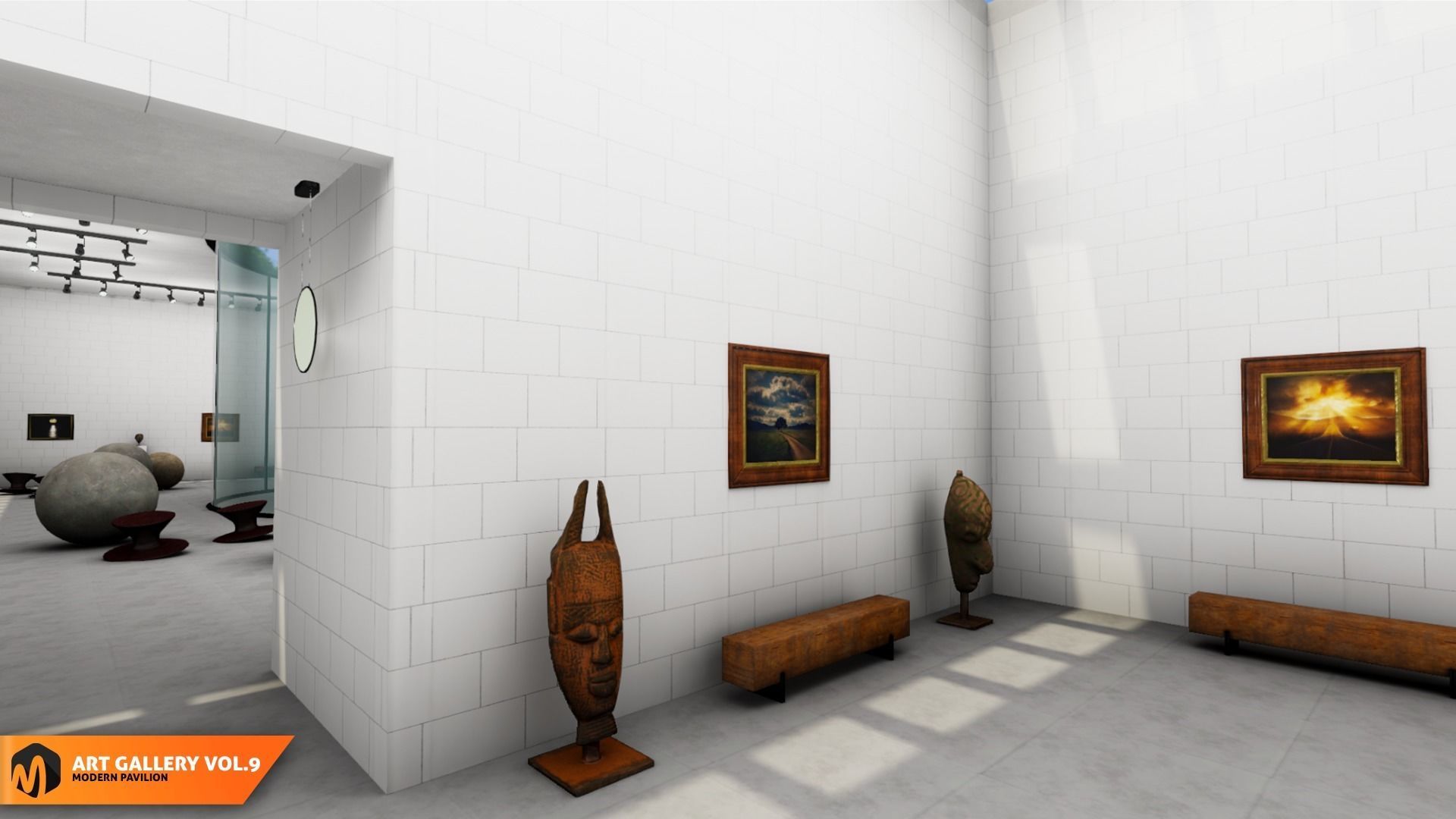 Art gallery Vol9 - modern pavilion 3D model_5