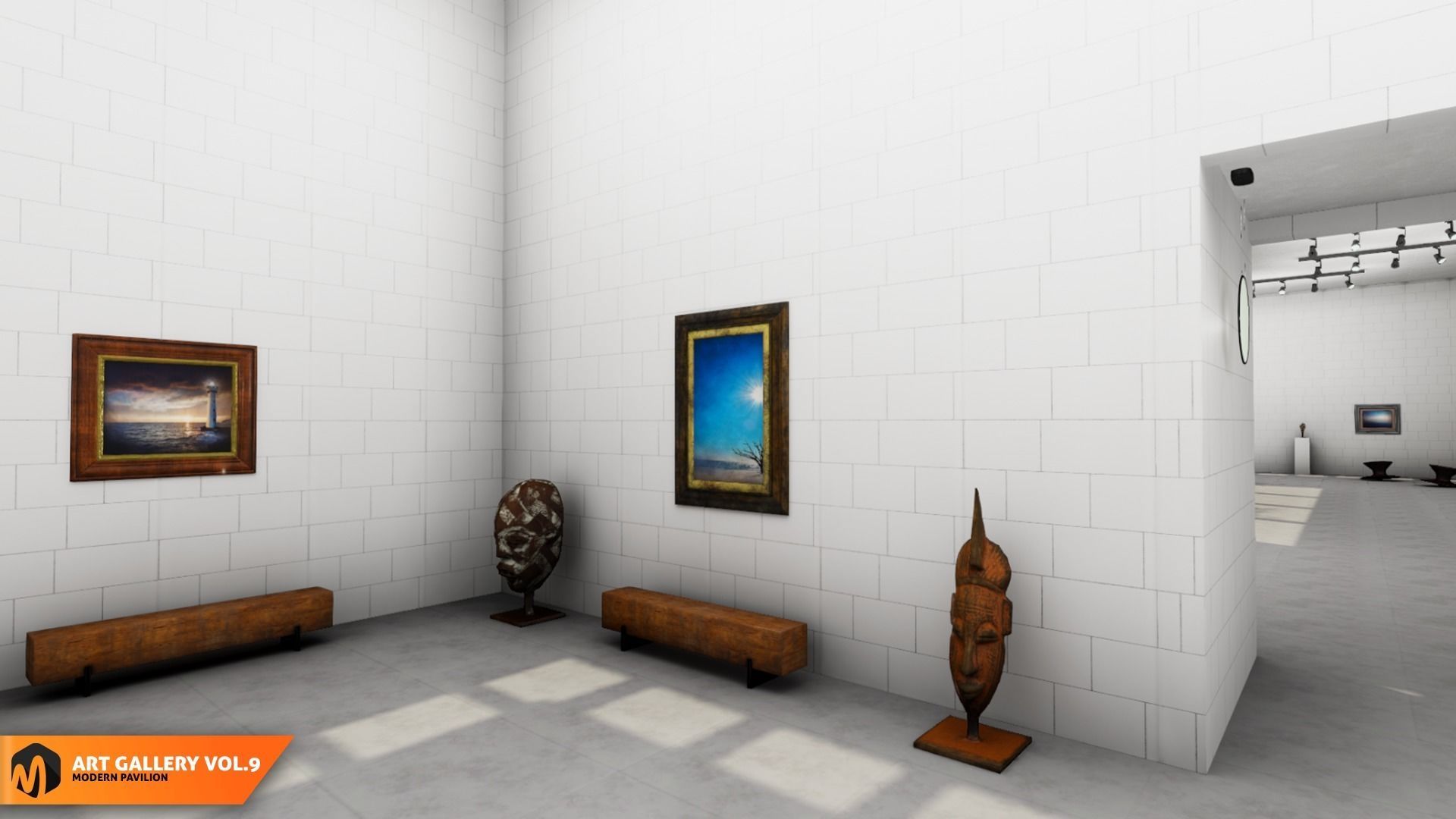 Art gallery Vol9 - modern pavilion 3D model_6