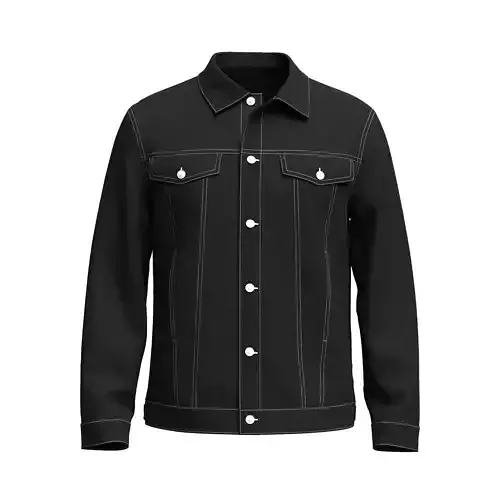 Denim Jacket 3d Model 3D model