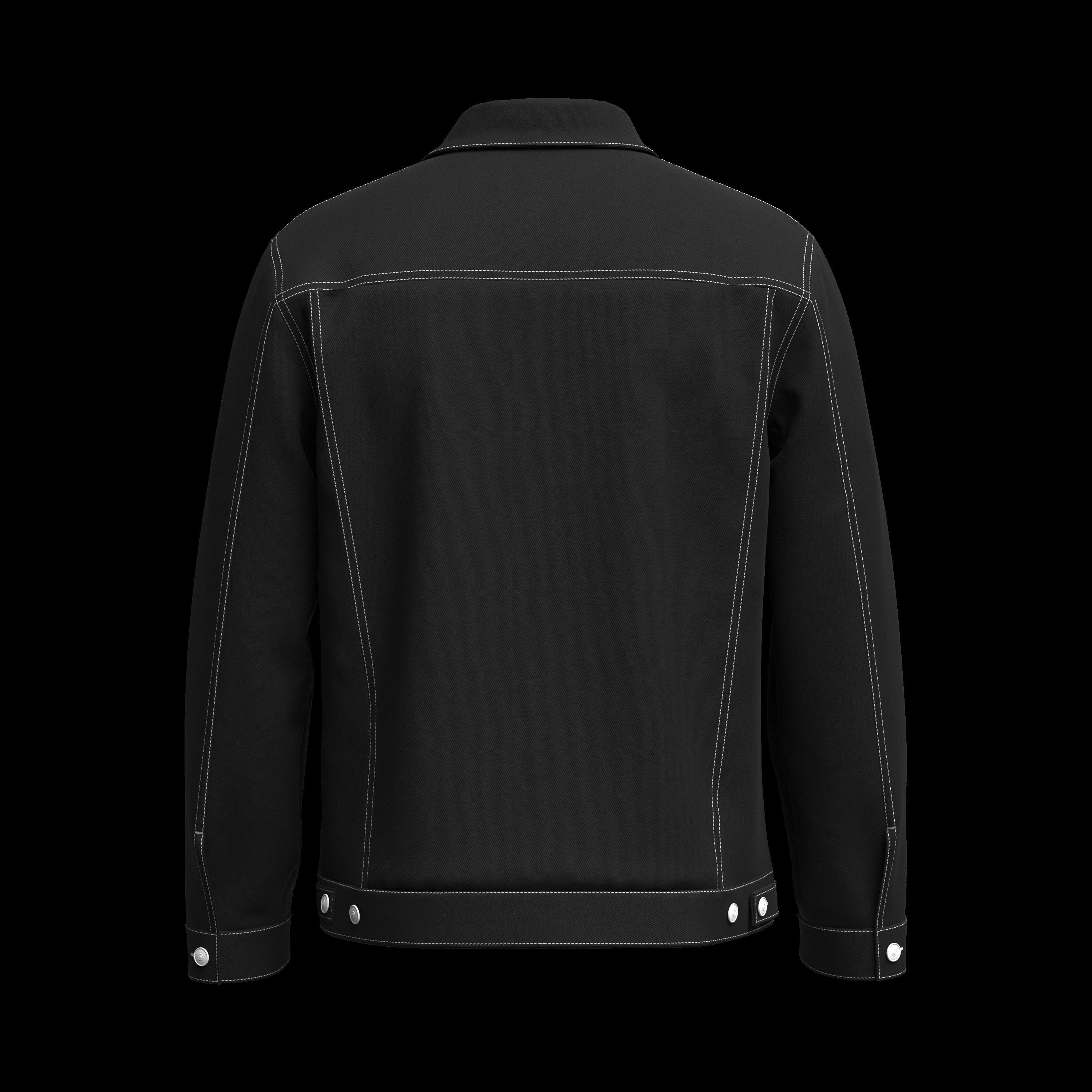 Denim Jacket 3d Model 3D model_8