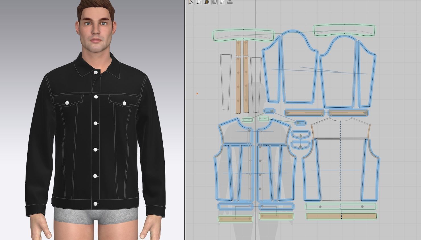 Denim Jacket 3d Model 3D model_2