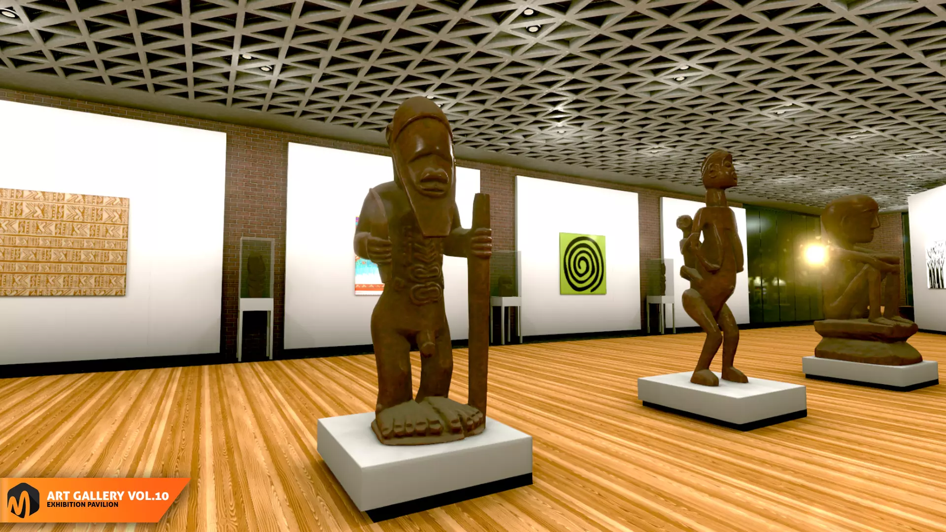 Art gallery Vol10 - exhibition pavilion 3D model_0