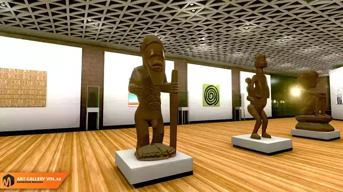 Art gallery Vol10 - exhibition pavilion 3D model