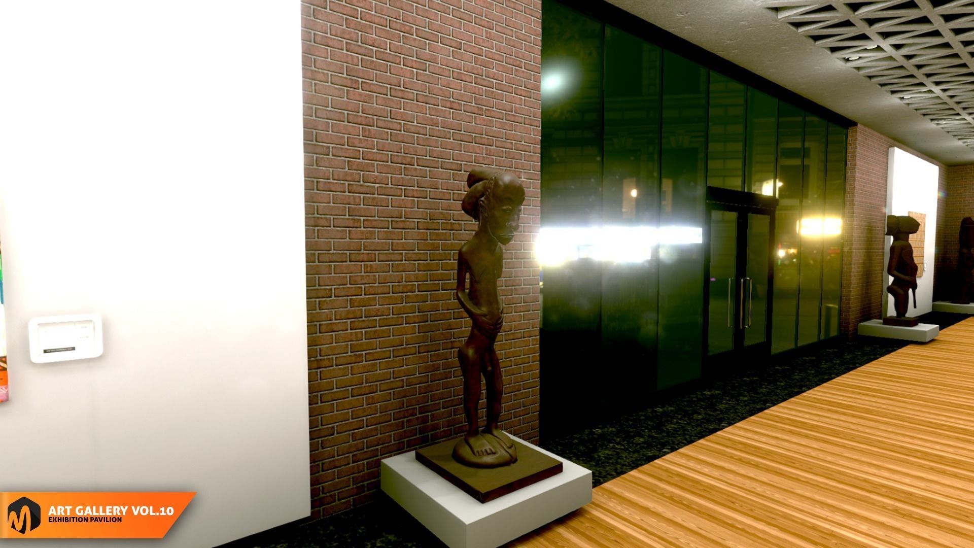 Art gallery Vol10 - exhibition pavilion 3D model_5