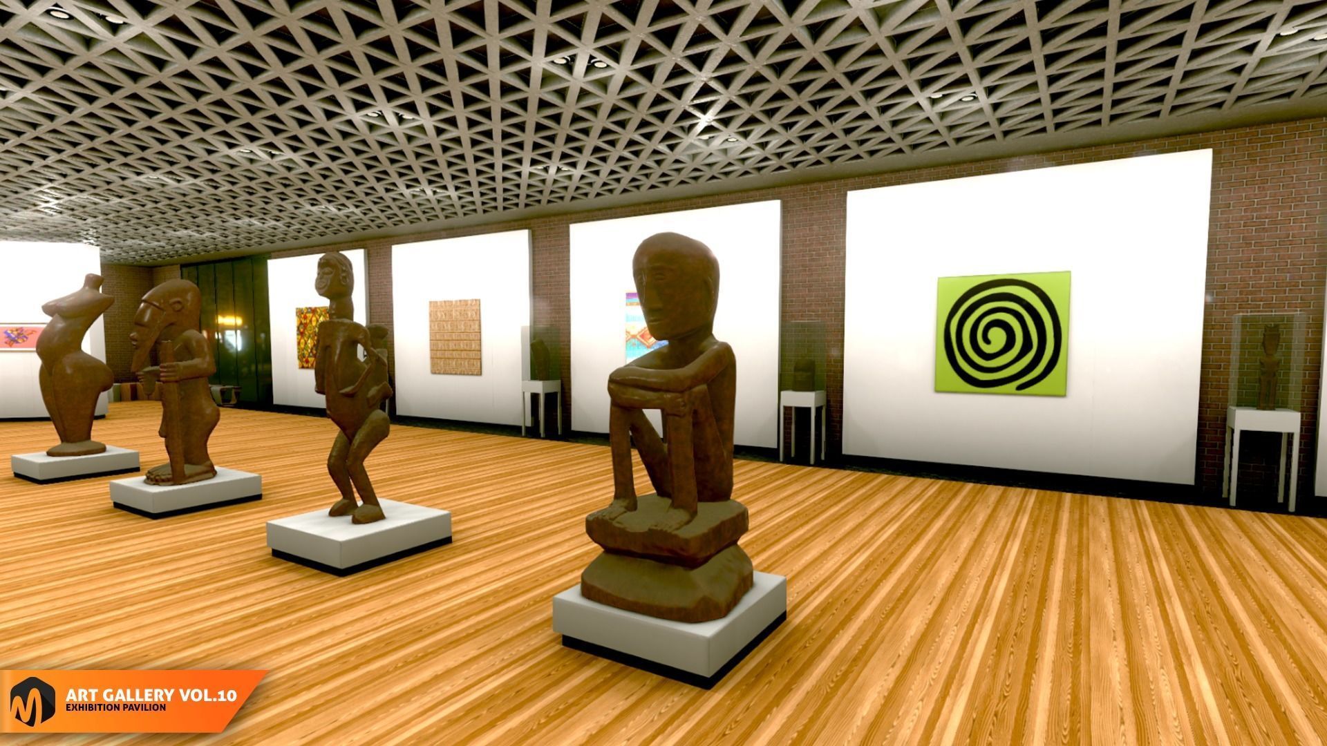 Art gallery Vol10 - exhibition pavilion 3D model_13