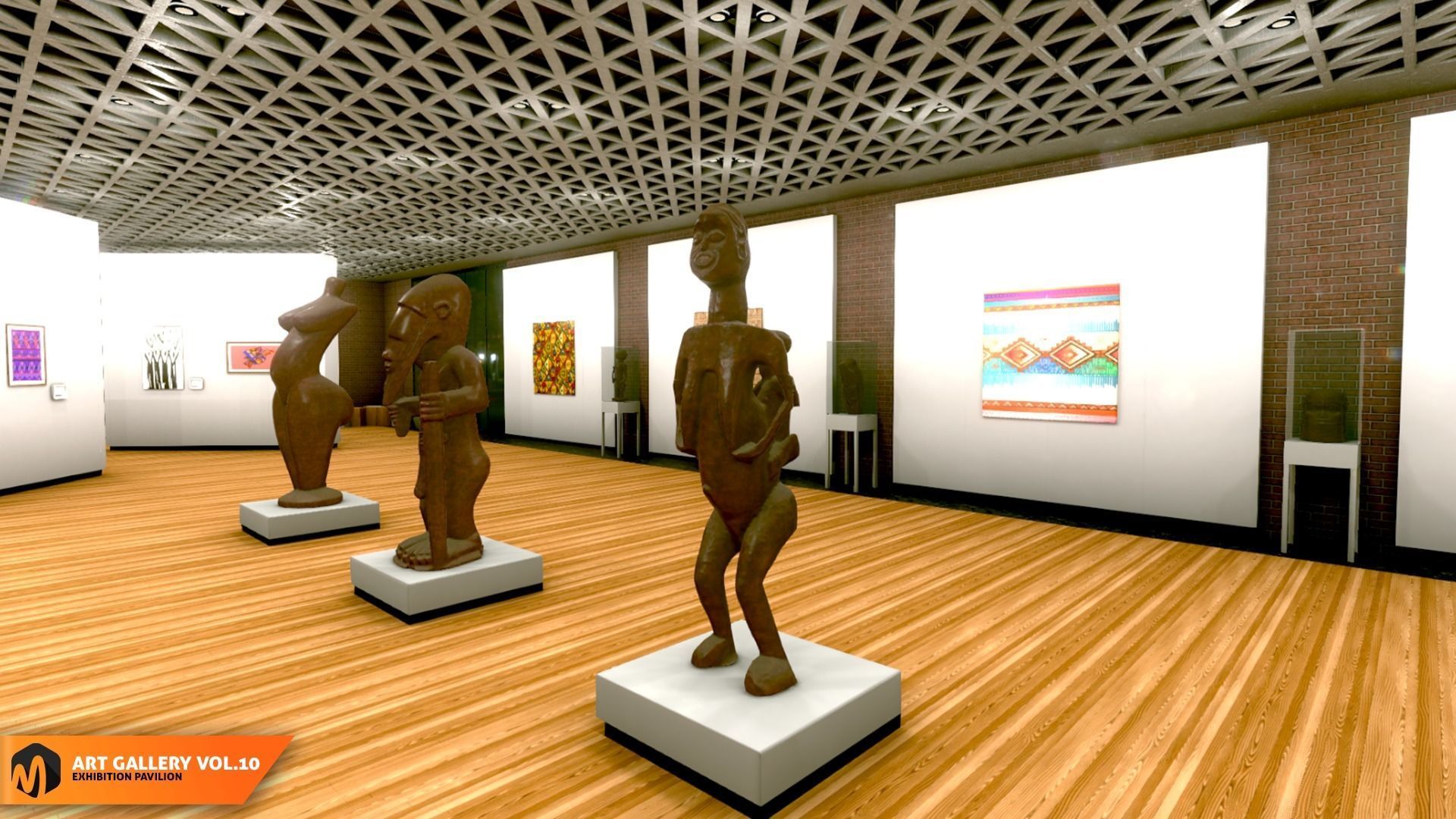 Art gallery Vol10 - exhibition pavilion 3D model_14