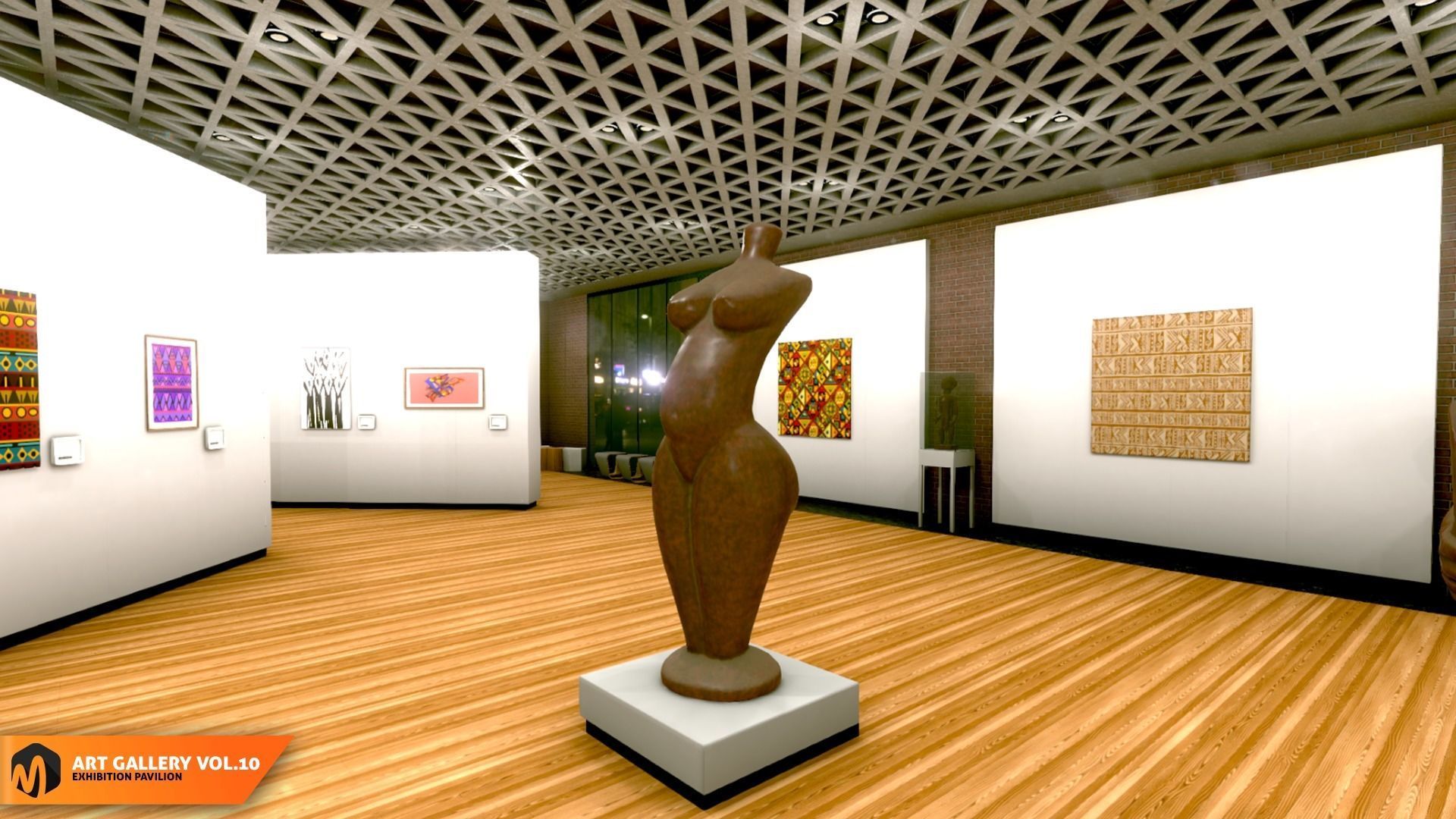 Art gallery Vol10 - exhibition pavilion 3D model_16