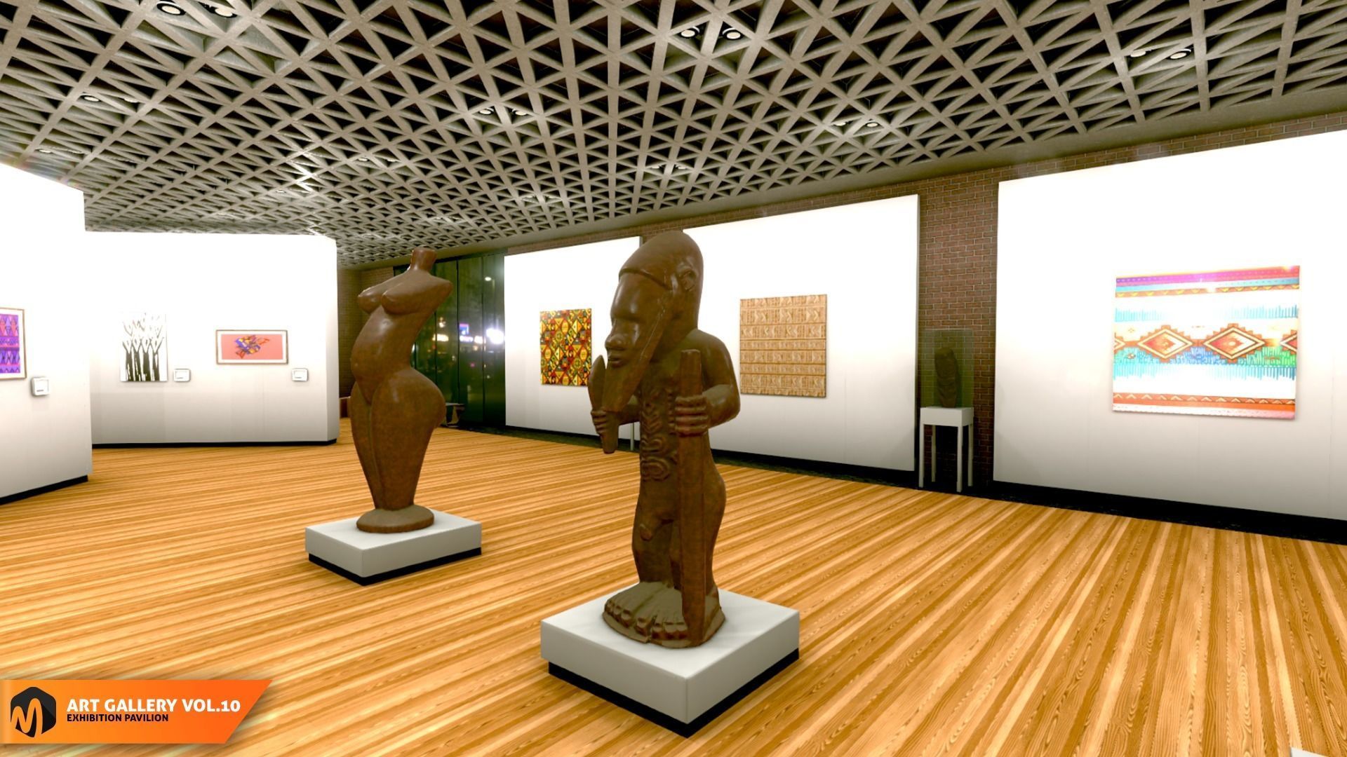 Art gallery Vol10 - exhibition pavilion 3D model_15