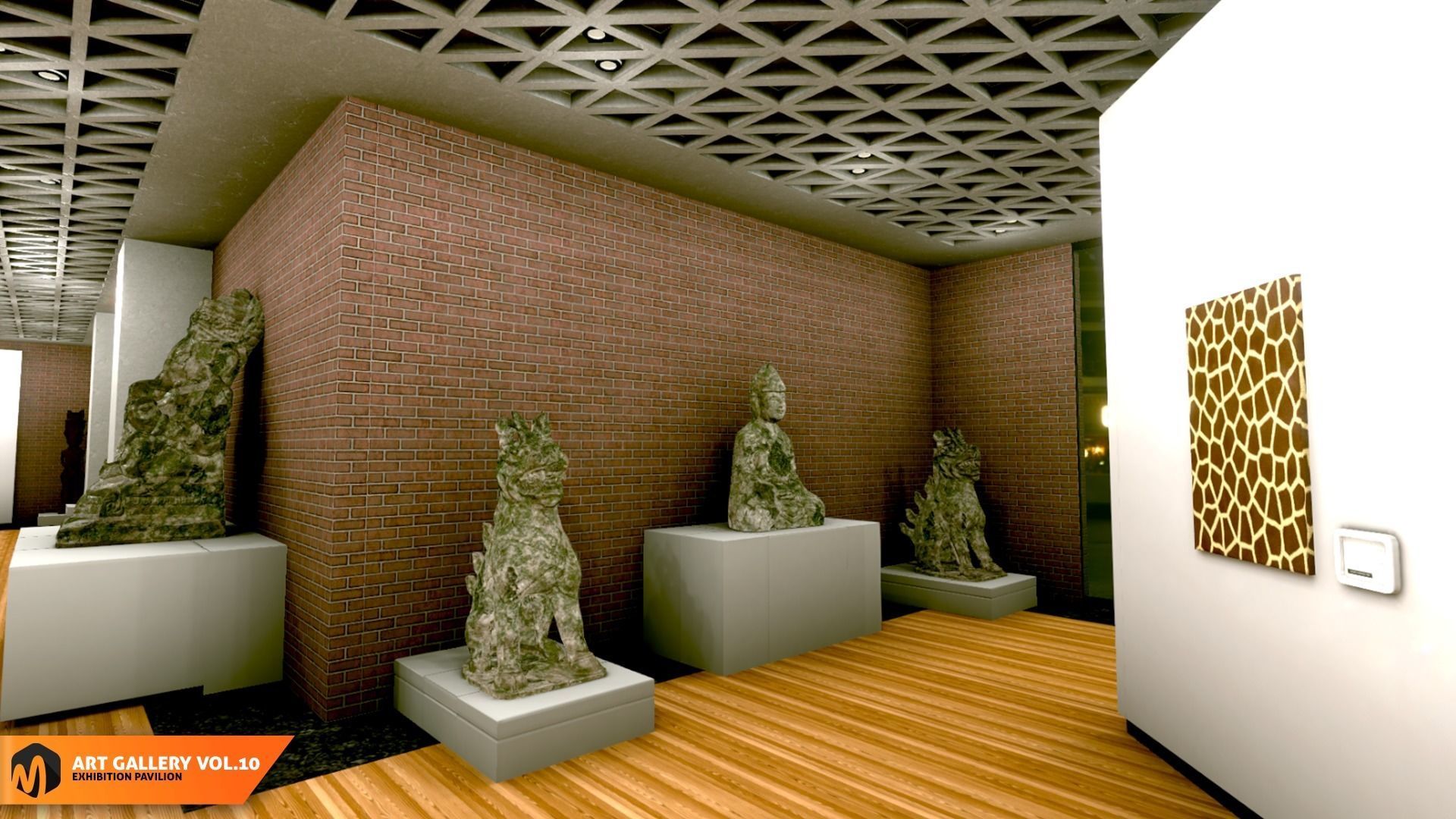 Art gallery Vol10 - exhibition pavilion 3D model_18
