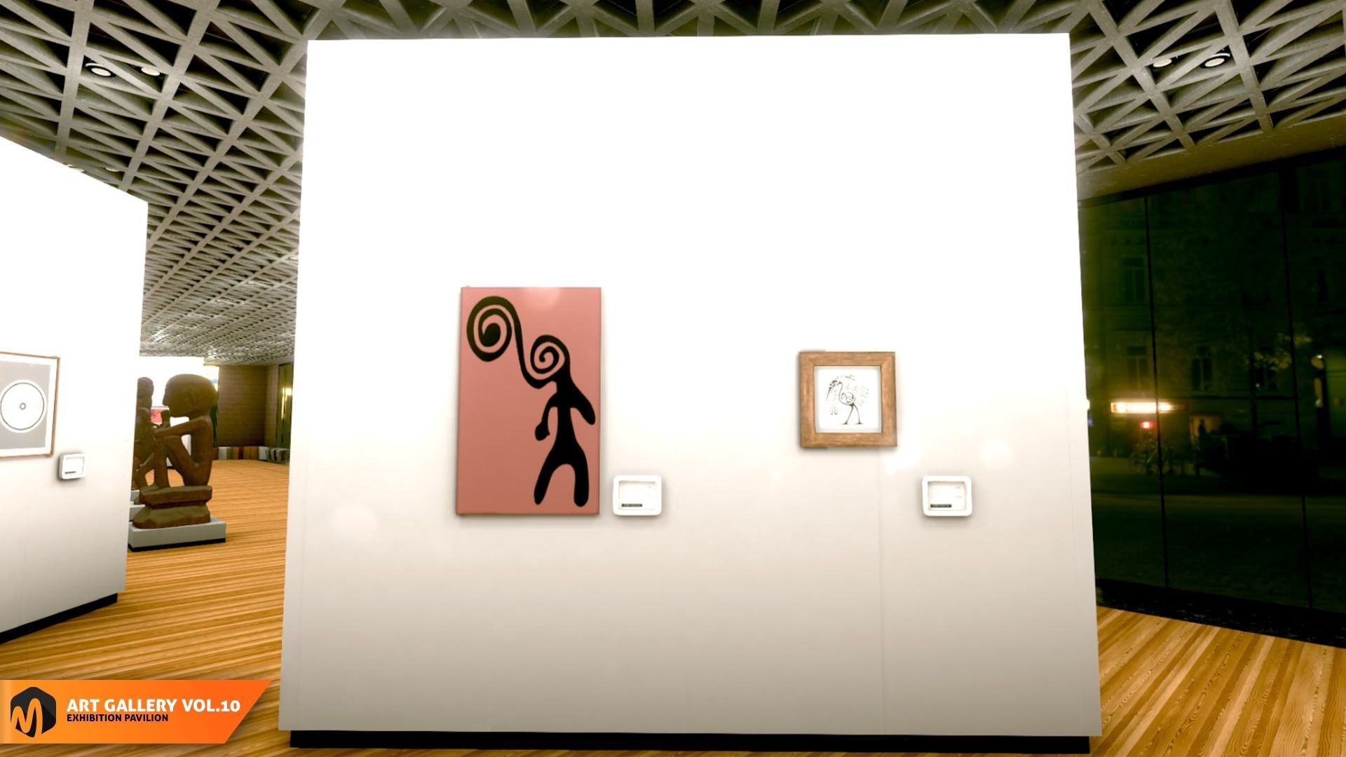 Art gallery Vol10 - exhibition pavilion 3D model_1