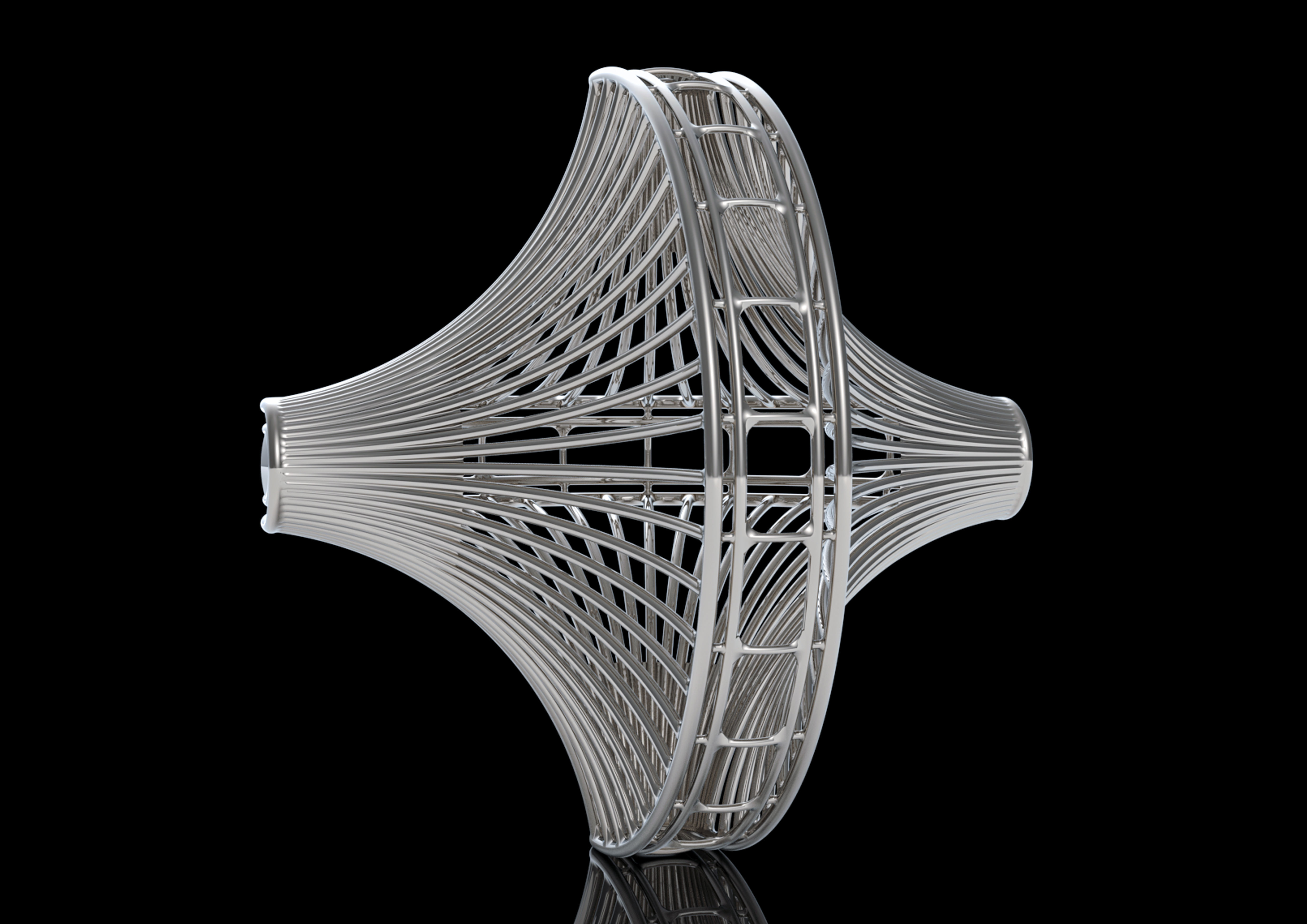 hexspi metal spiral 3D print model_2