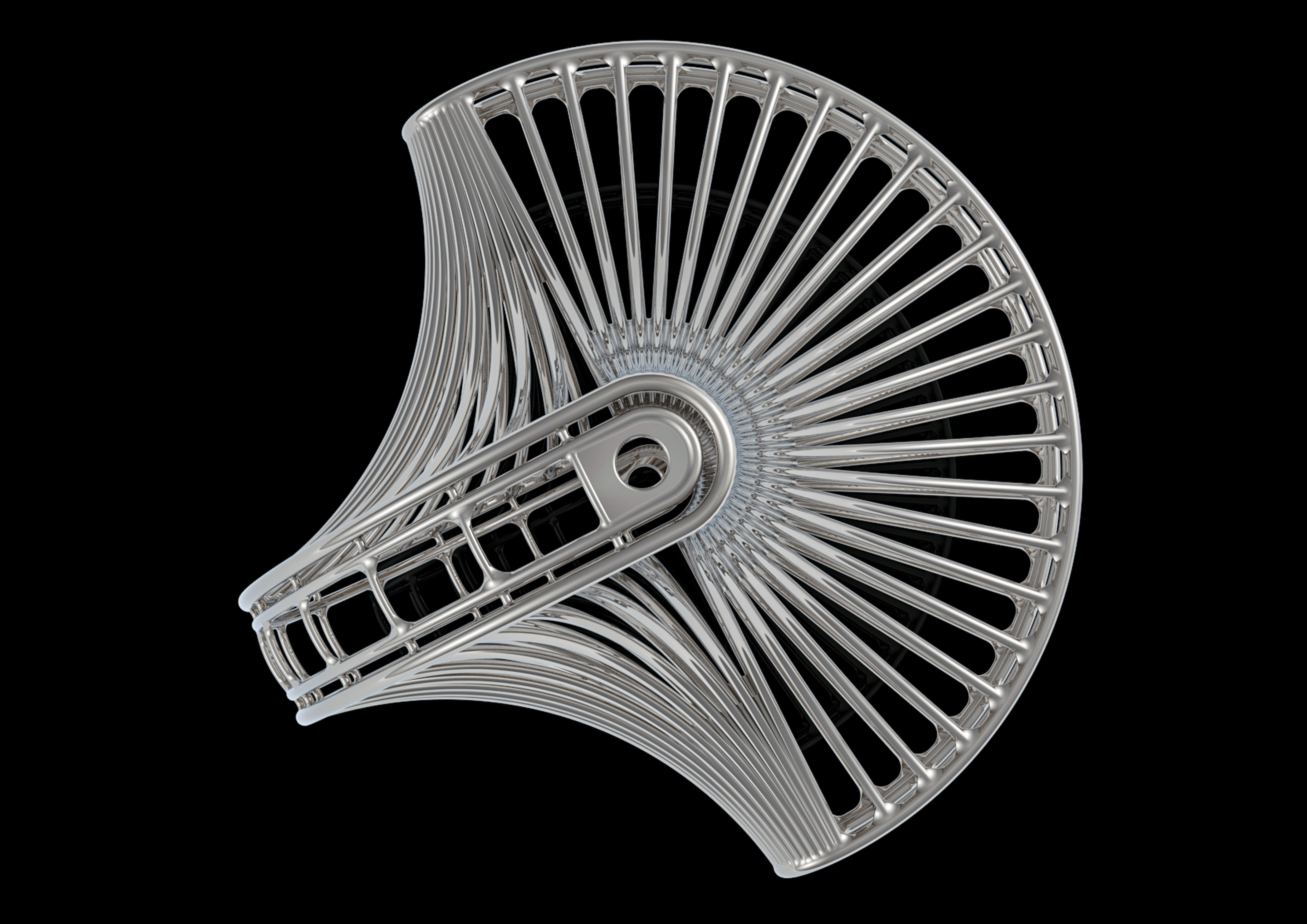 hexspi metal spiral 3D print model_3