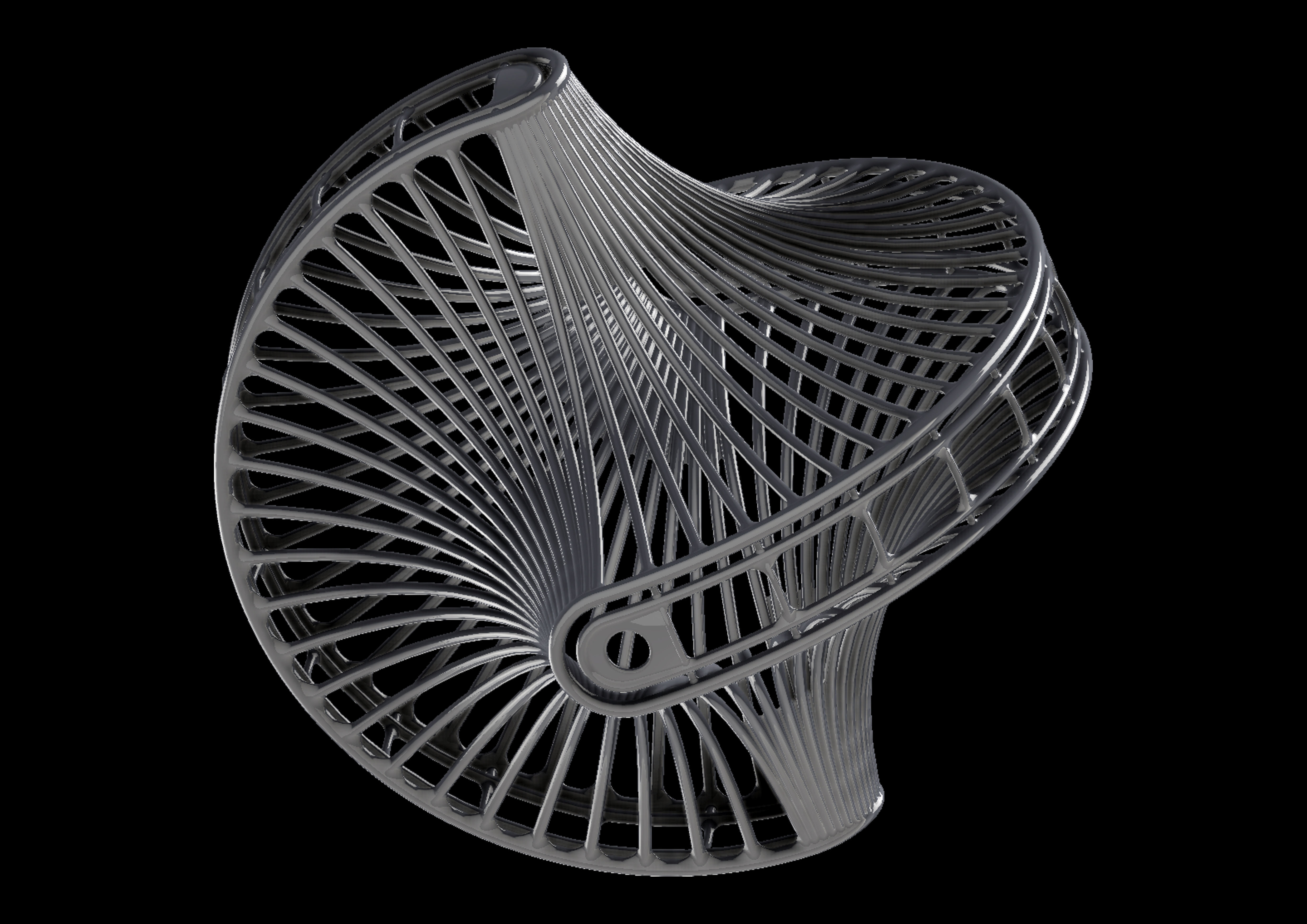 hexspi metal spiral 3D print model_7