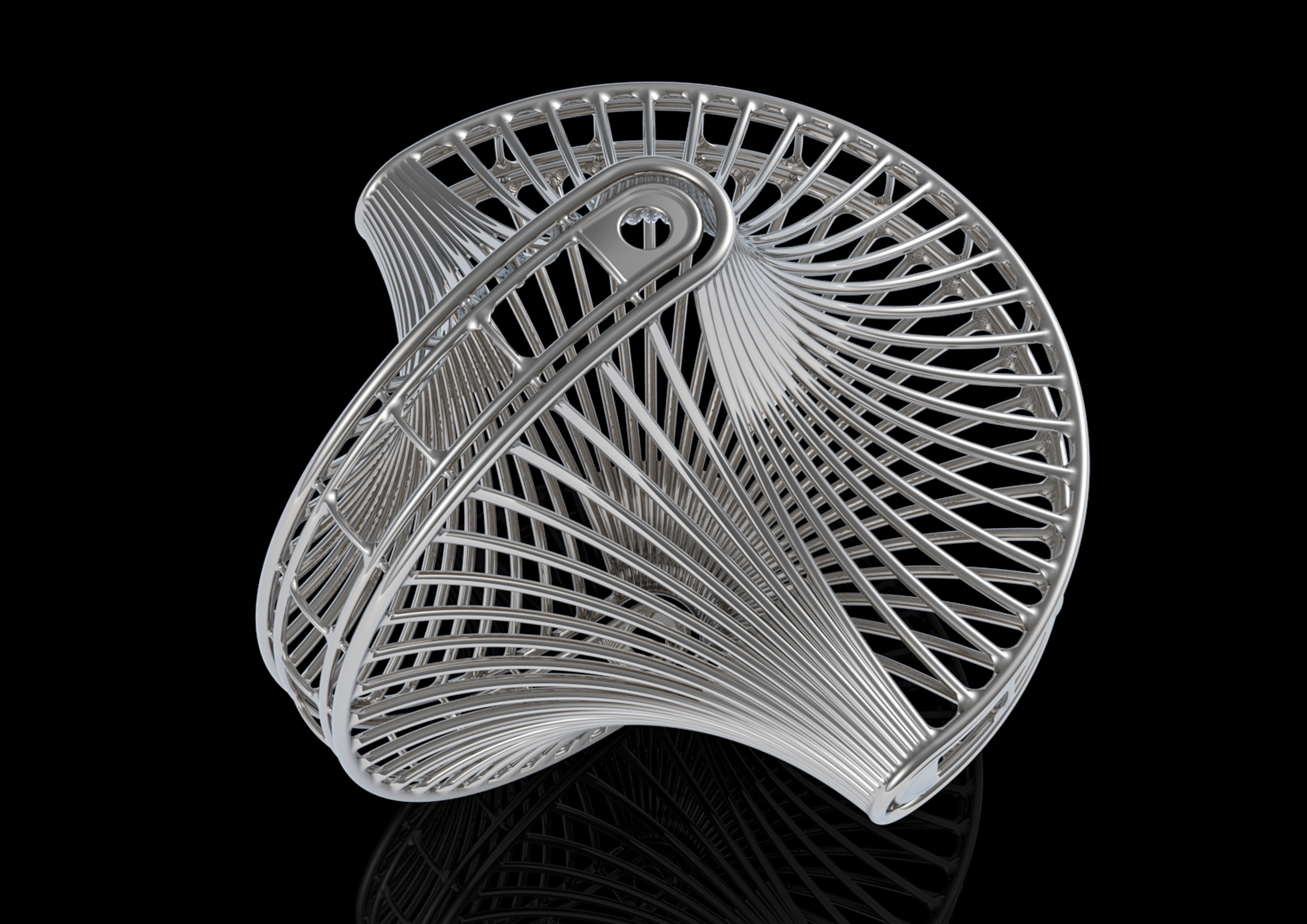 hexspi metal spiral 3D print model_1