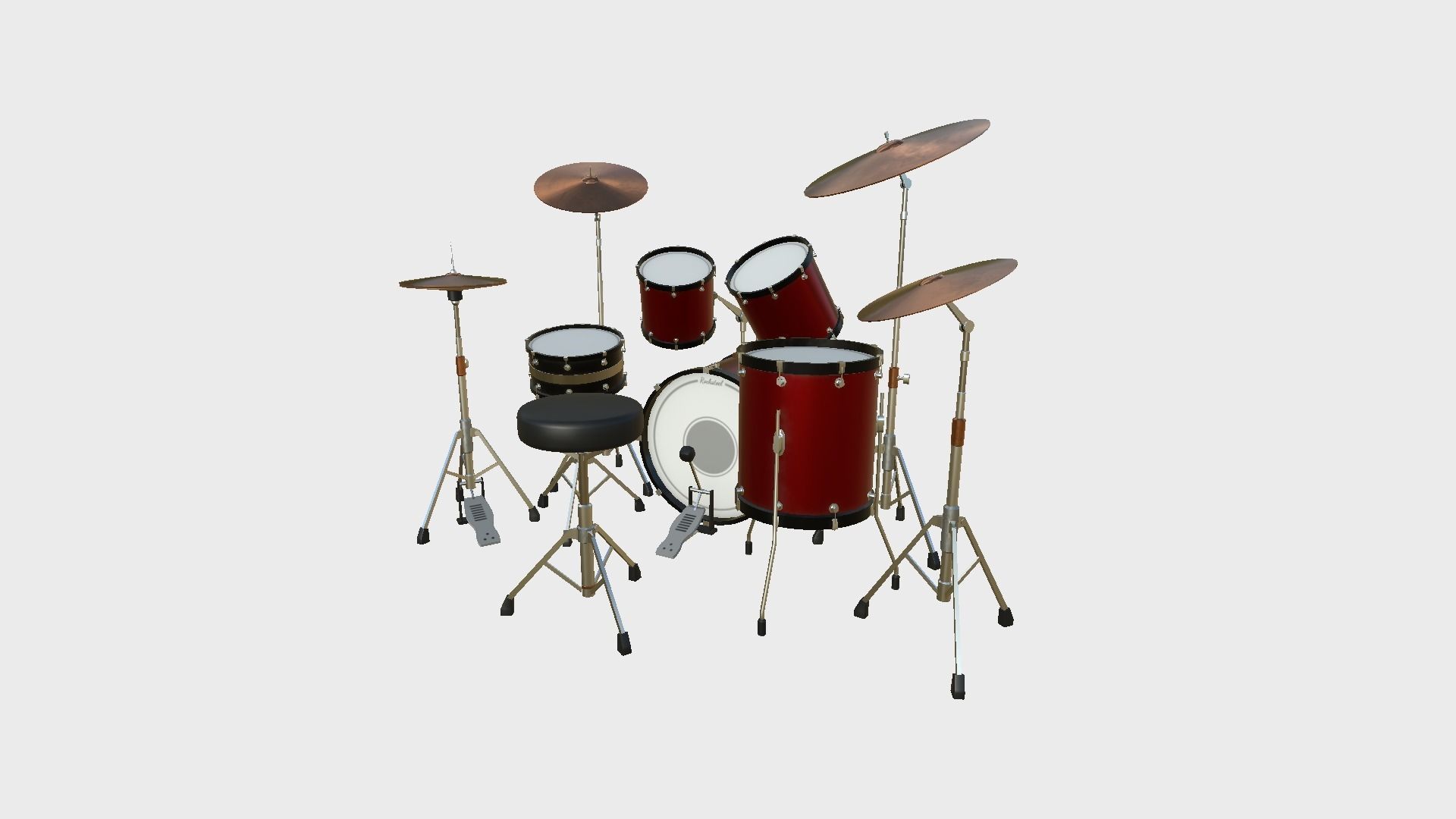 08 Drum Colors Collection - Drumming Music Instrument Design _30
