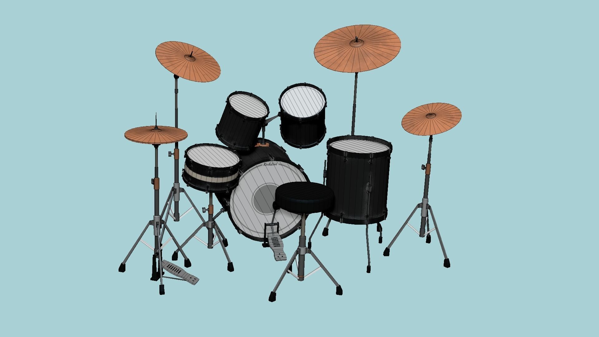 08 Drum Colors Collection - Drumming Music Instrument Design _68