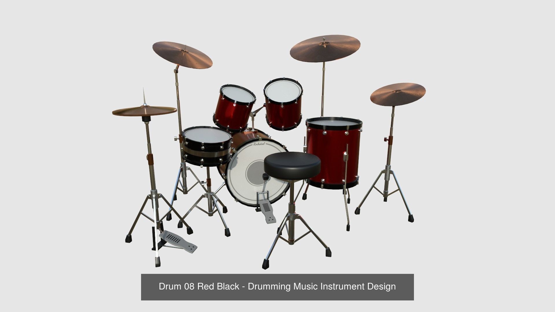 08 Drum Colors Collection - Drumming Music Instrument Design _16