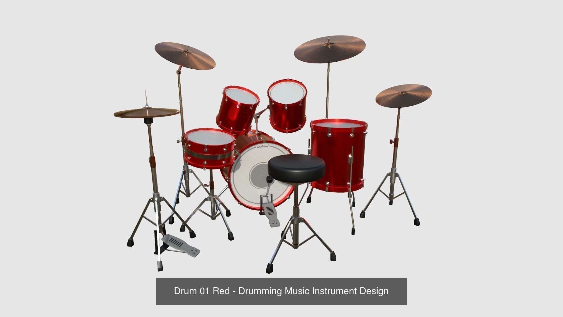 08 Drum Colors Collection - Drumming Music Instrument Design _2