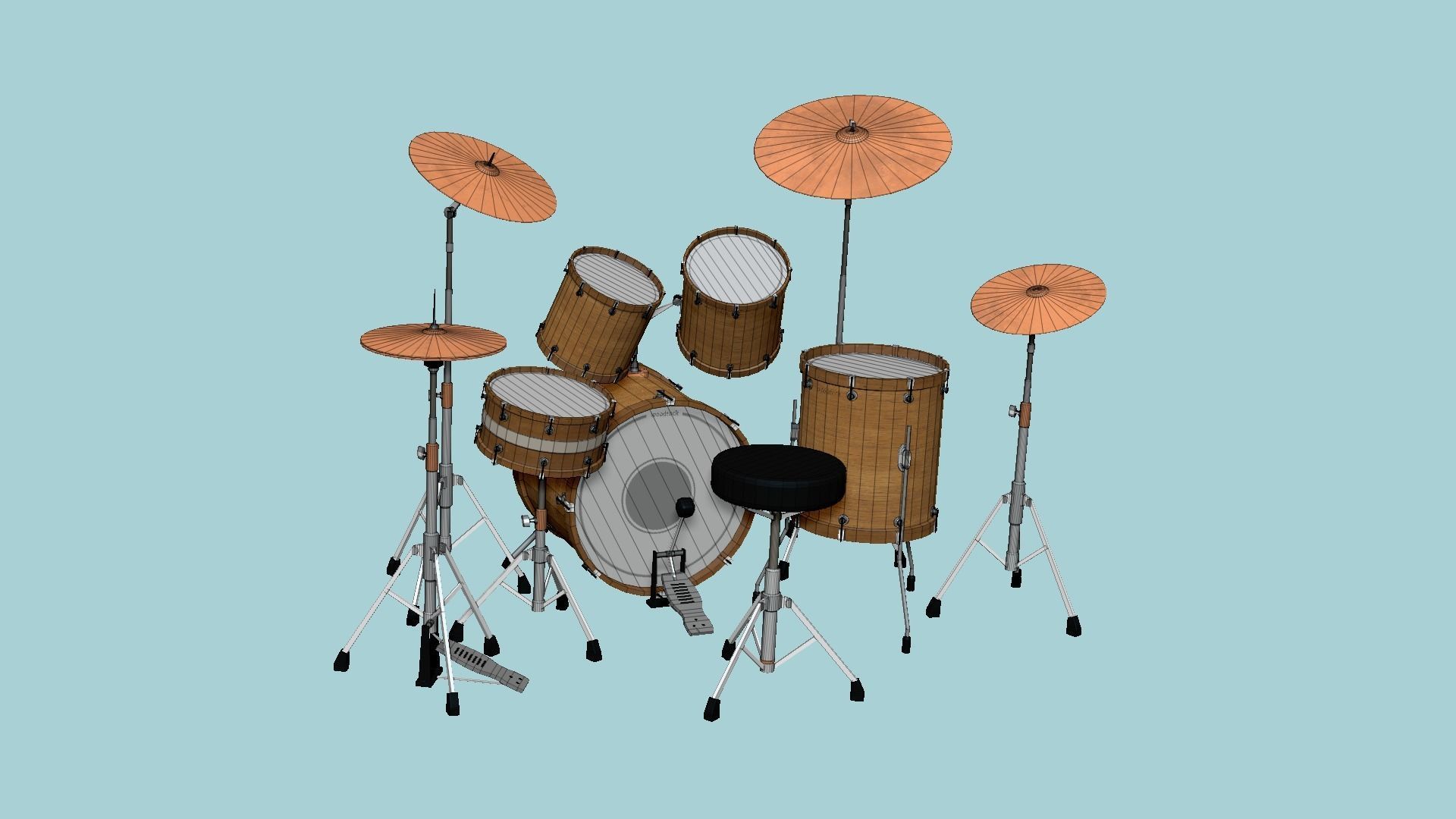 08 Drum Colors Collection - Drumming Music Instrument Design _63