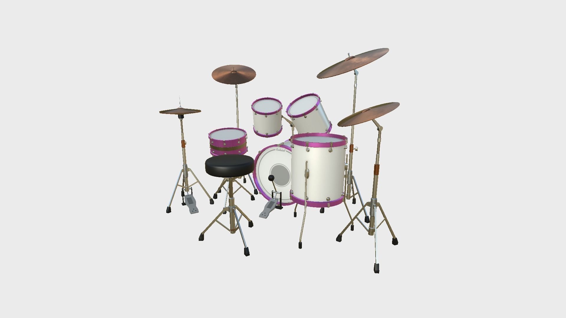08 Drum Colors Collection - Drumming Music Instrument Design _36