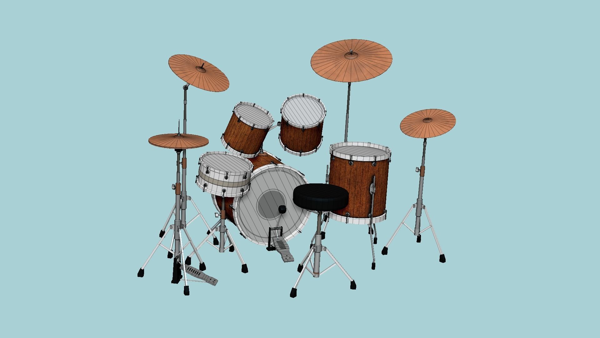 08 Drum Colors Collection - Drumming Music Instrument Design _69