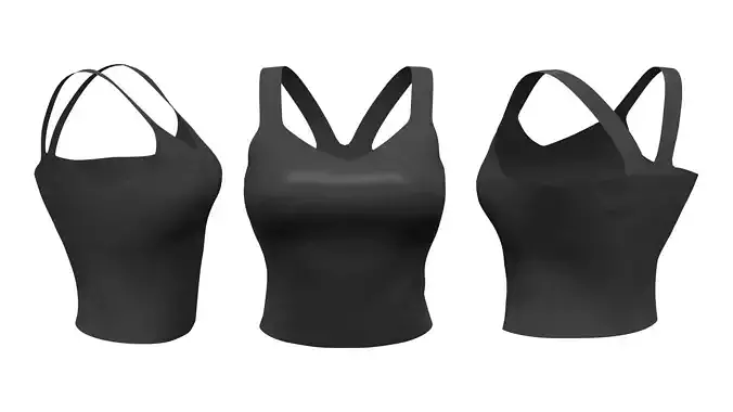 Strapped Halter Back Top