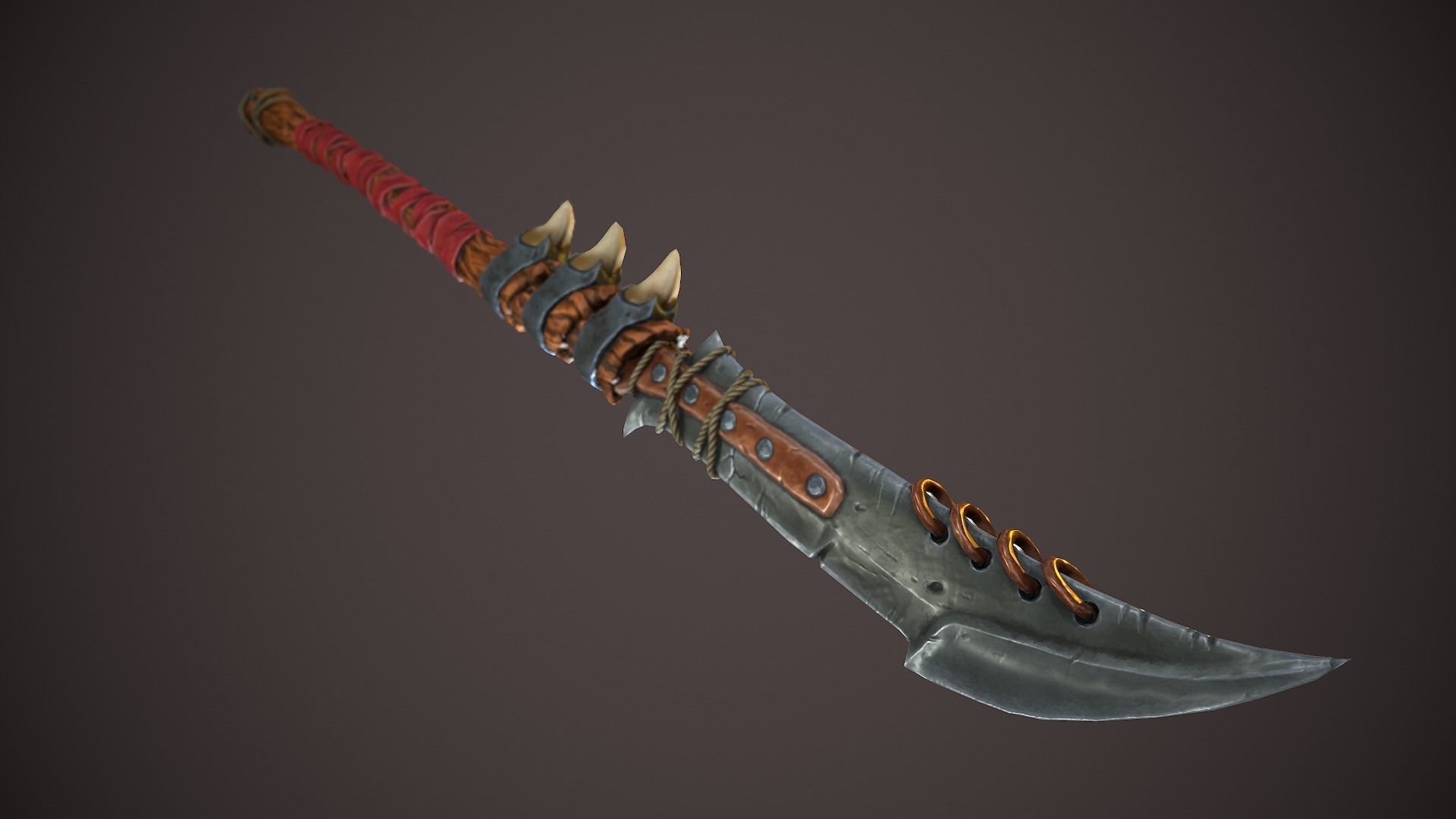 Warchif Polearm stylized game ready PBR low-poly Low-poly 3D model_1