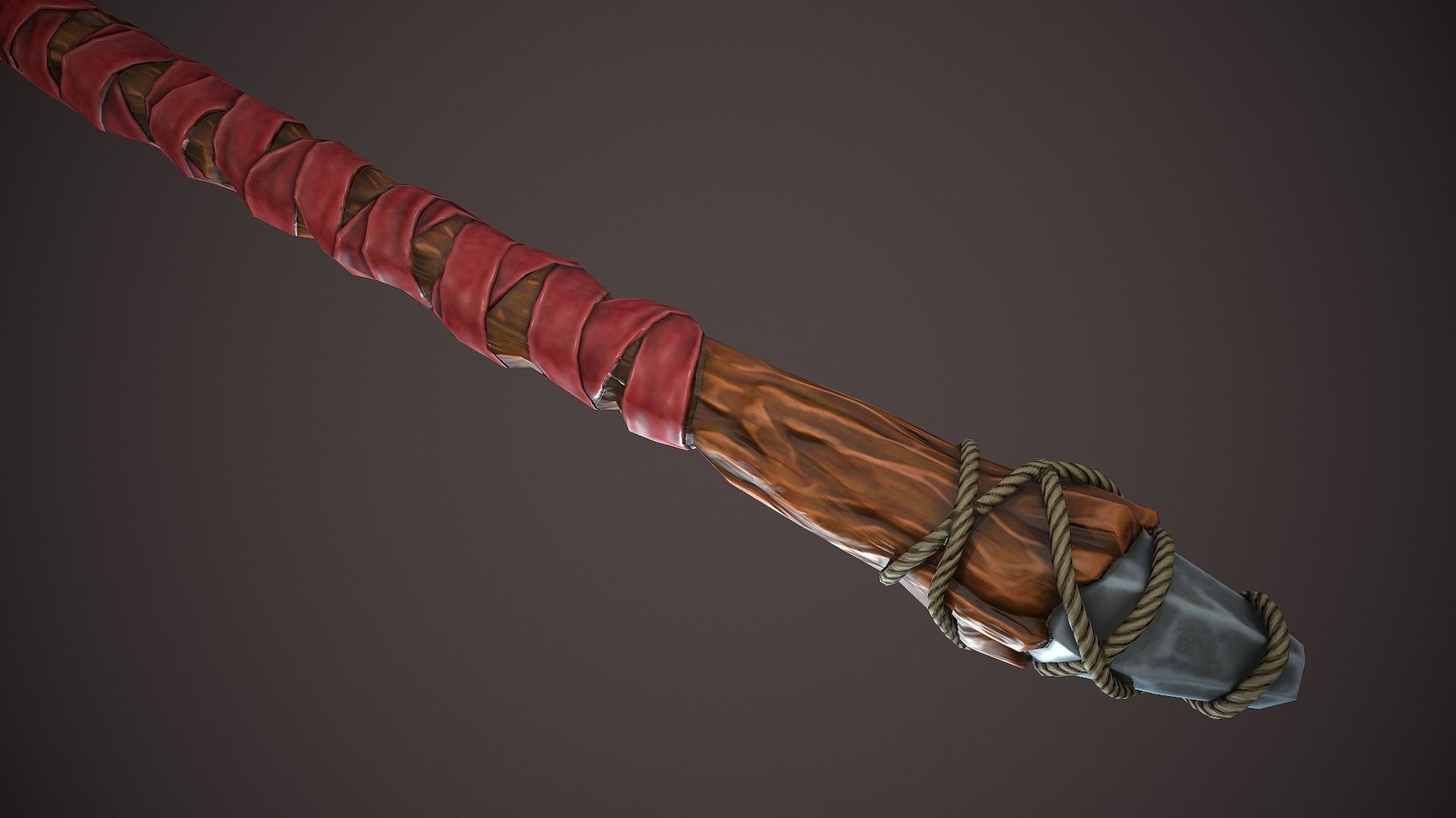 Warchif Polearm stylized game ready PBR low-poly Low-poly 3D model_17