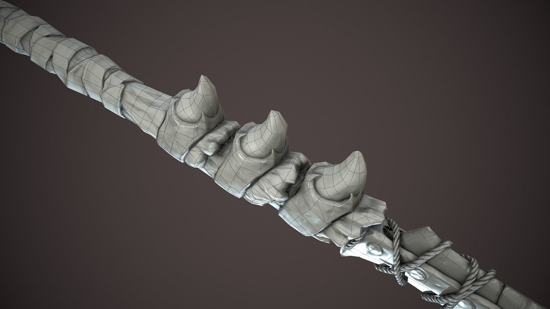 Warchif Polearm stylized game ready PBR low-poly Low-poly 3D model_25