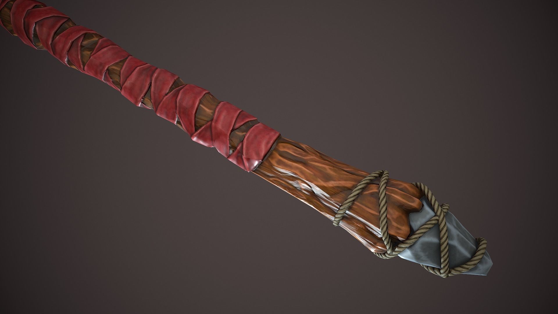 Warchif Polearm stylized game ready PBR low-poly Low-poly 3D model_15