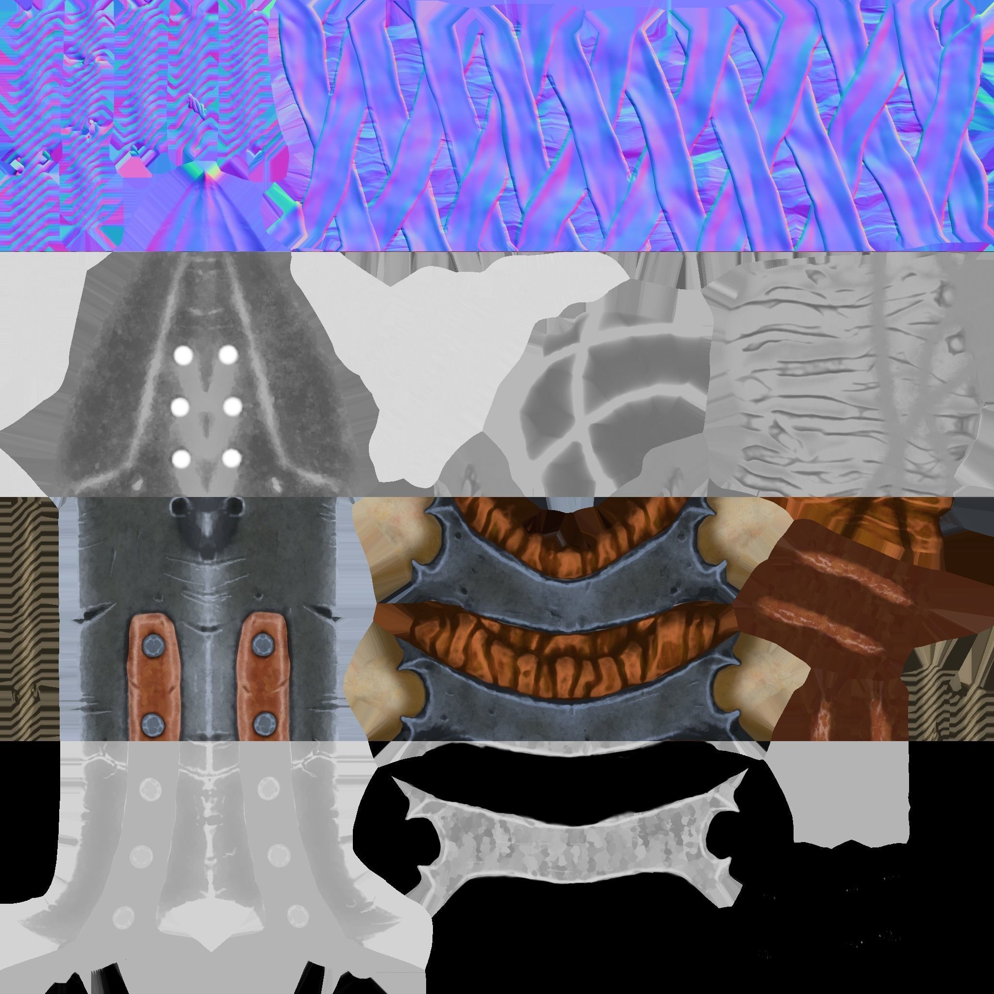 Warchif Polearm stylized game ready PBR low-poly Low-poly 3D model_28