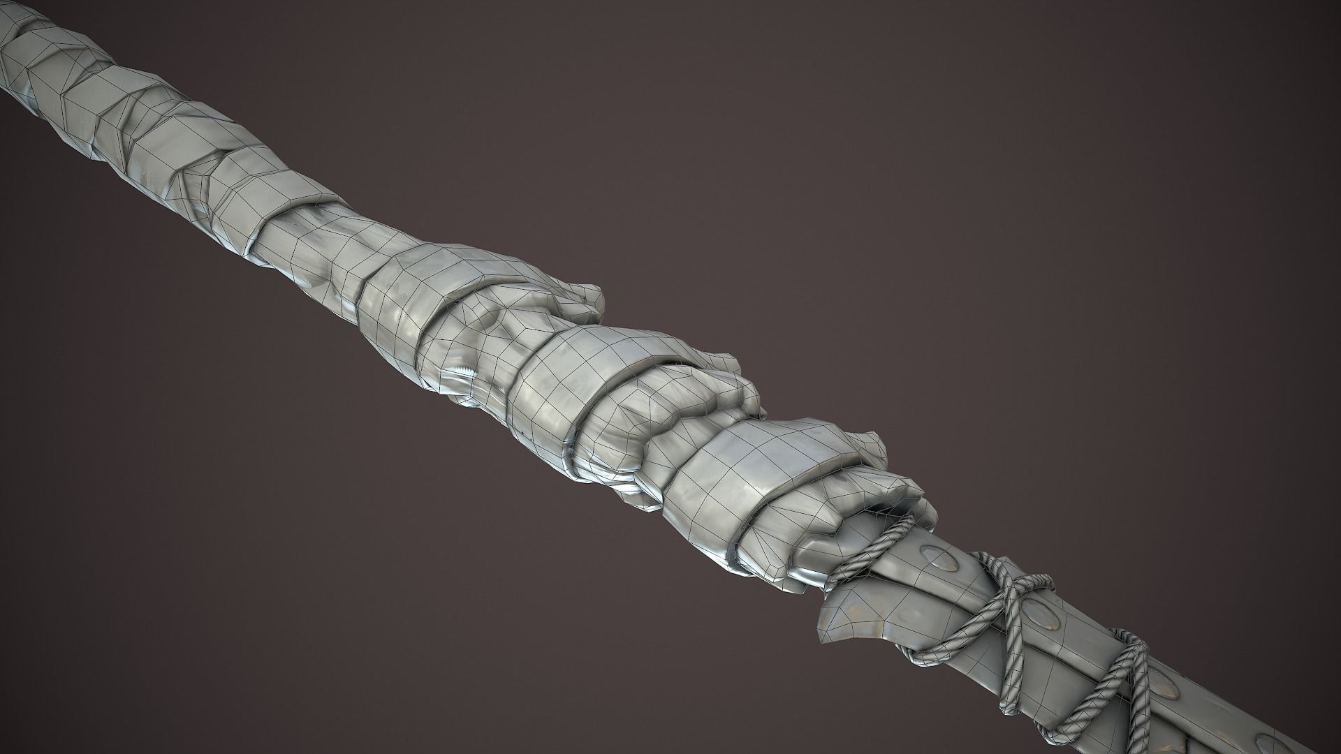 Warchif Polearm stylized game ready PBR low-poly Low-poly 3D model_22