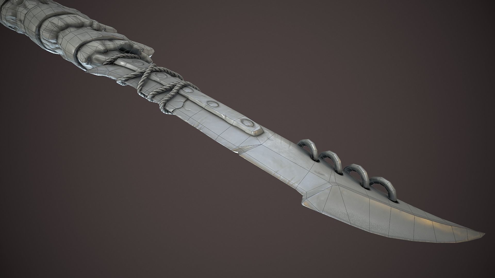 Warchif Polearm stylized game ready PBR low-poly Low-poly 3D model_19