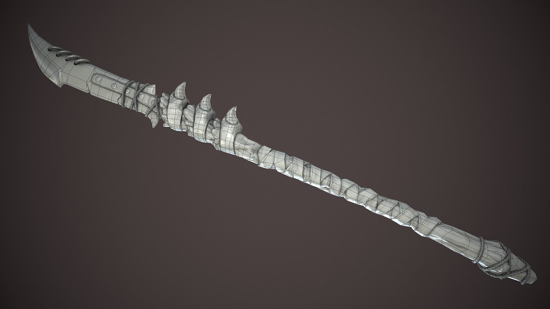 Warchif Polearm stylized game ready PBR low-poly Low-poly 3D model_18