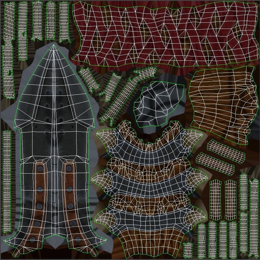 Warchif Polearm stylized game ready PBR low-poly Low-poly 3D model_29