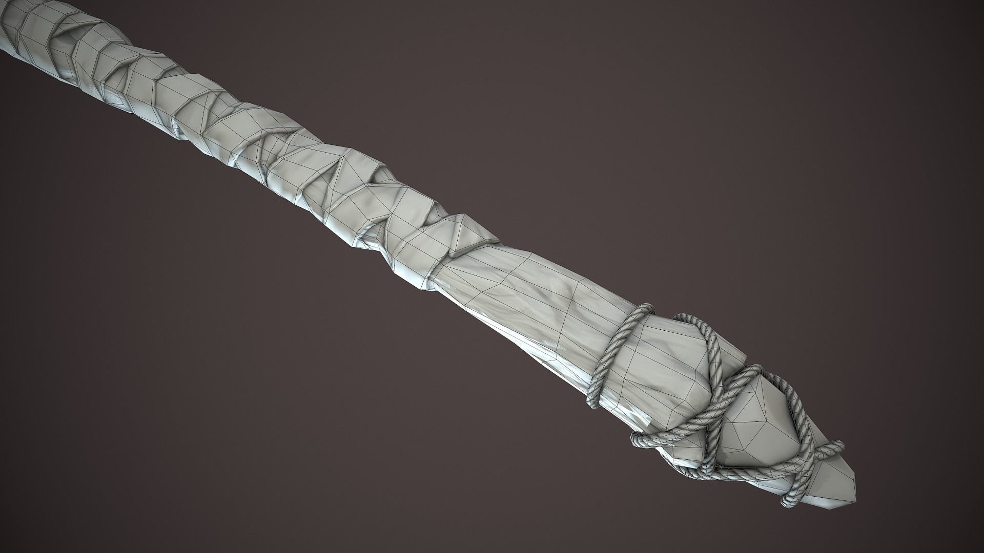 Warchif Polearm stylized game ready PBR low-poly Low-poly 3D model_27