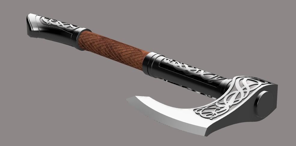 Assassins Creed Valhalla - Eivor axe 3D print model_1