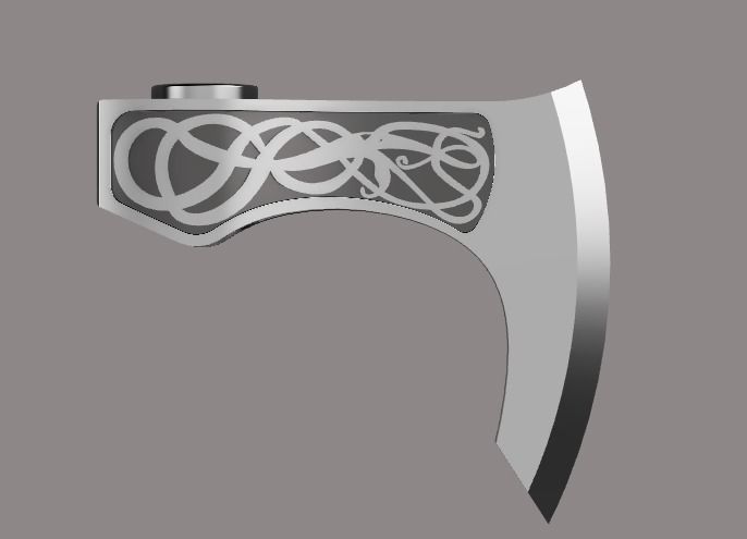 Assassins Creed Valhalla - Eivor axe 3D print model_5