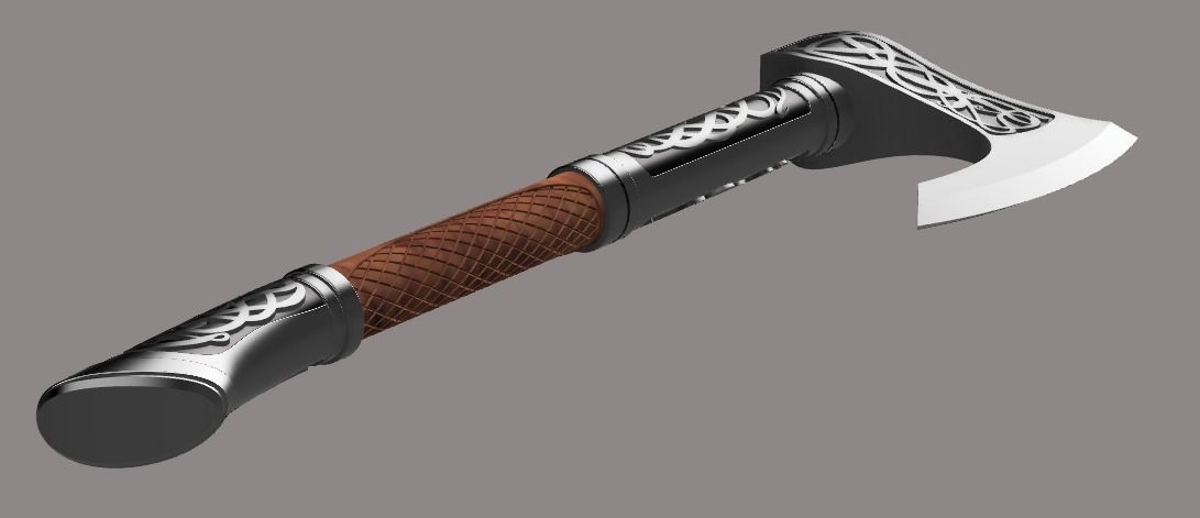 Assassins Creed Valhalla - Eivor axe 3D print model_2