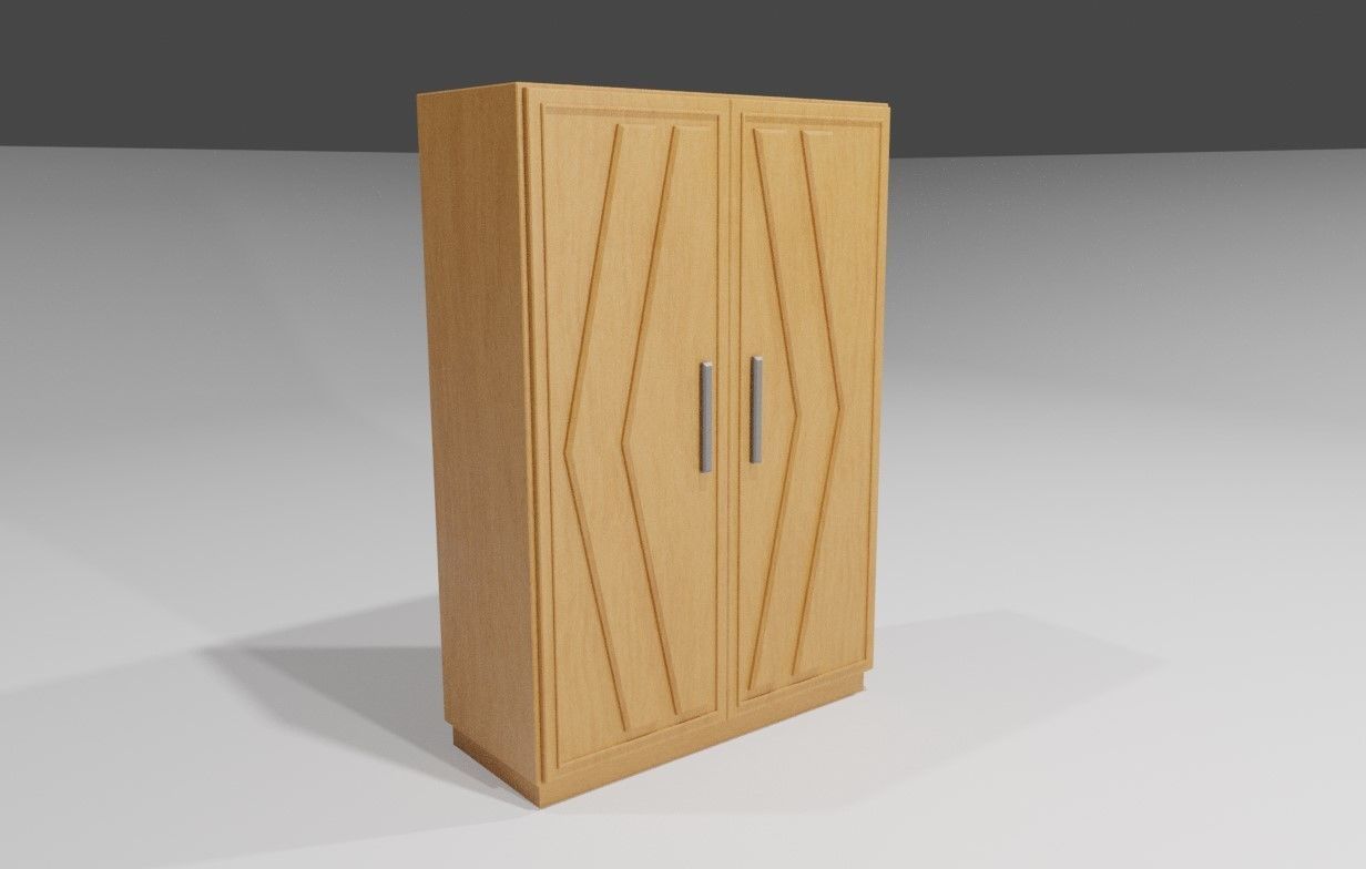 Wardrobe - Guarda Roupas Low-poly 3D model_17