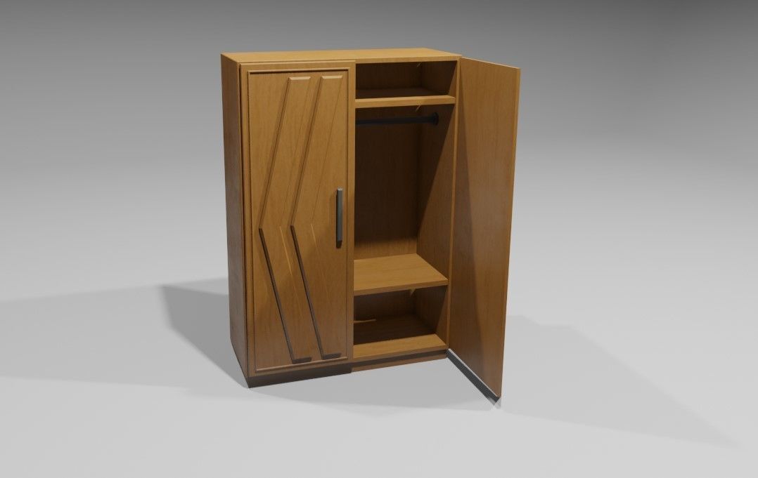 Wardrobe - Guarda Roupas Low-poly 3D model_19